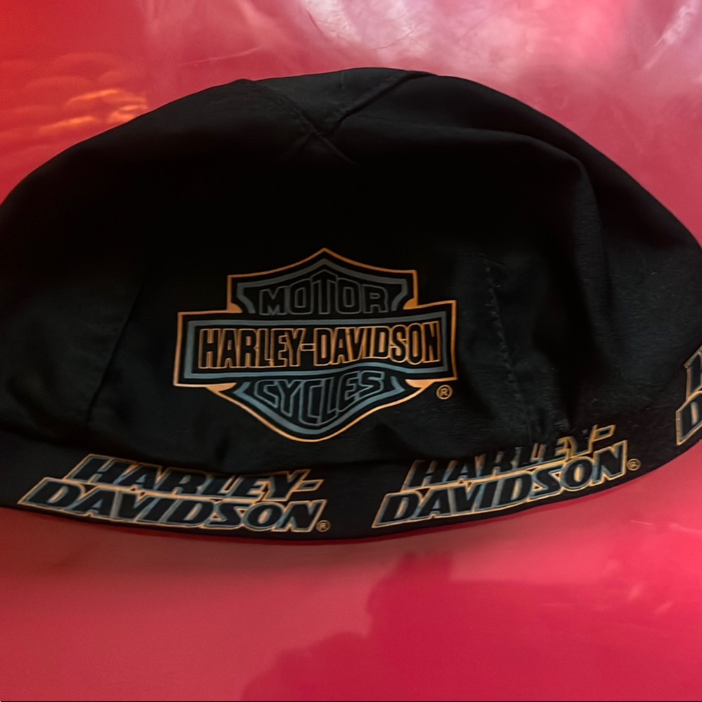 Harley-Davidson Black and Orange Cap